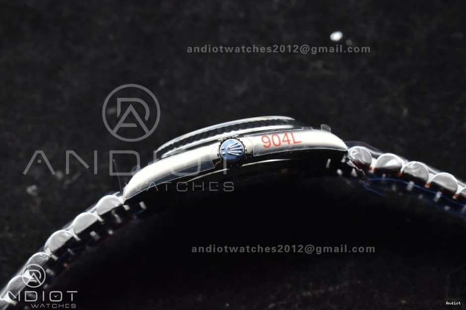 A2836 Weight Black 40 Crystal President DayDate On Gain Dial GMF Bracelet SS 1128